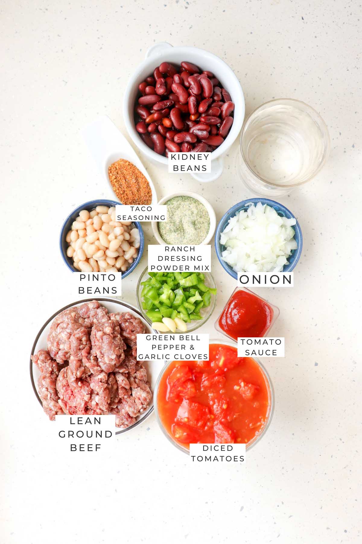slow cooker chili labeled ingredients.