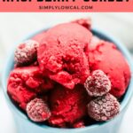 sugar free raspberry sorbet pin.