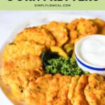 air fryer corn fritters pin.