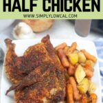 air fryer half chicken pin.