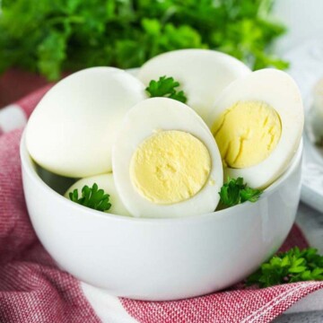 Thumbnail of air fryer hard boiled eggs.
