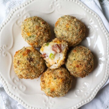 air fryer mashed potatoes thumbnail picture.