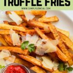 air fryer truffle fries pin.