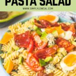 blue cheese pasta salad pin.