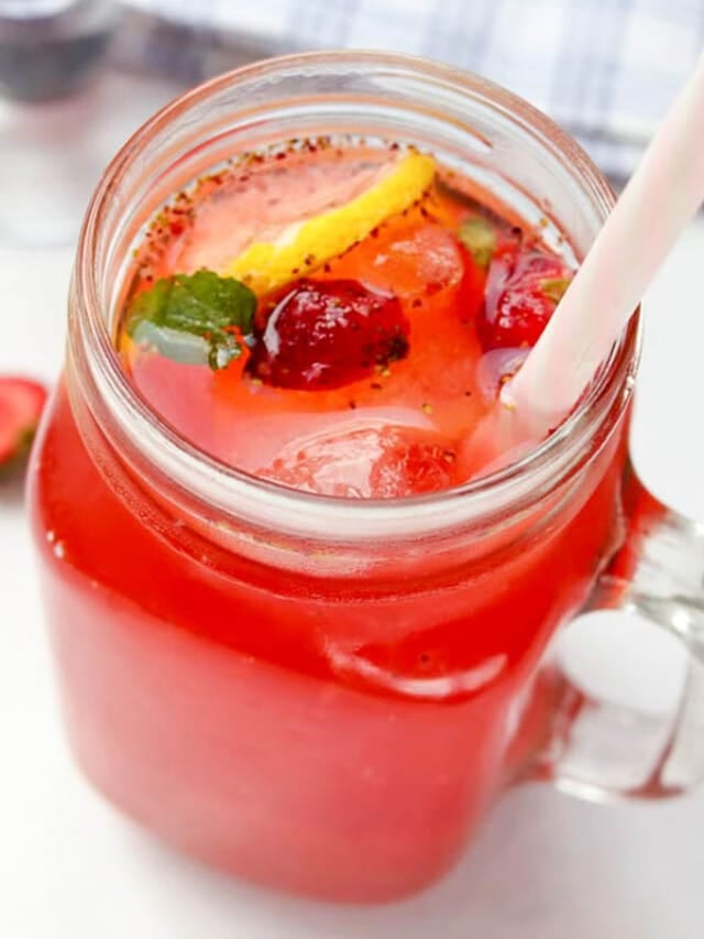 Green Tea Strawberry Lemonade Story Simply Low Cal