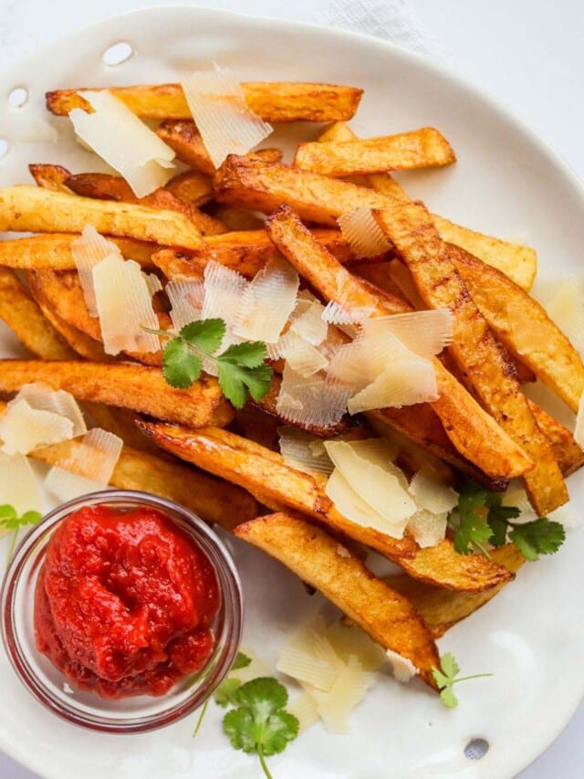 Low-Calorie Truffle-Infused Air Fryer Fries: An Easy Gourmet Side Dish