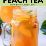 iced peach tea pin.