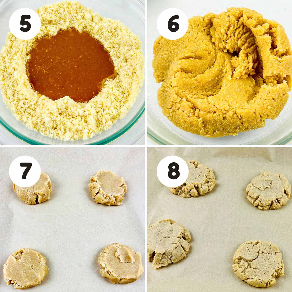 Steps to make the cookie dough.