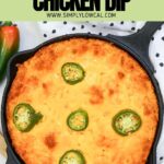 smoked buffalo chicken dip pin.