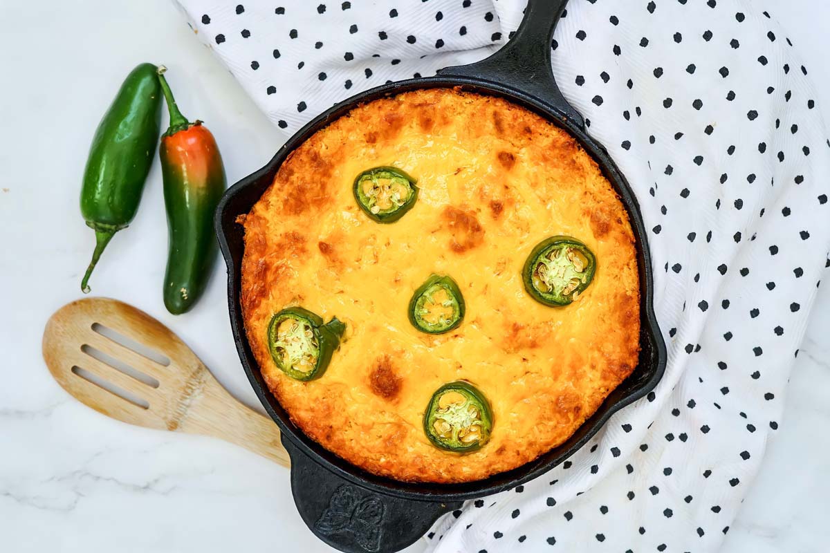 Dip in a cast iron pan.