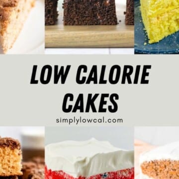 low calorie cakes pin.
