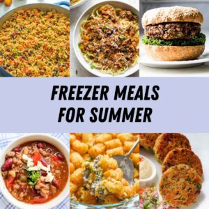 freezer meals for summer thumbnail picture.