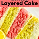 strawberry lemon layer cake pin.