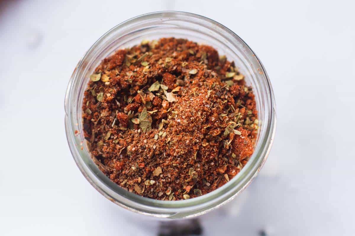 Seasonings in a jar.