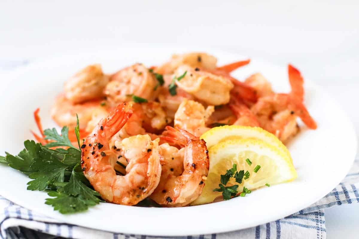 Pan Seared Shrimp - Simply Low Cal