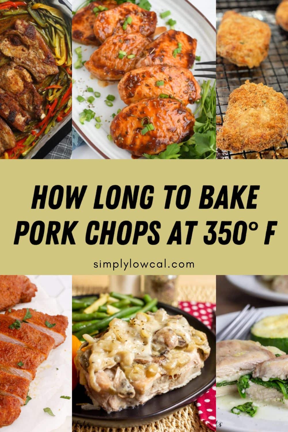 How long to bake pork chops at 350 pin.