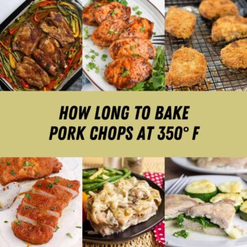 How long to bake pork chops at 350 thumbnail picture.