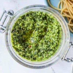 Thumbnail of low calorie pesto.