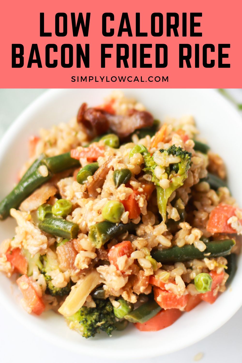 Low Calorie Bacon Fried Rice - Simply Low Cal