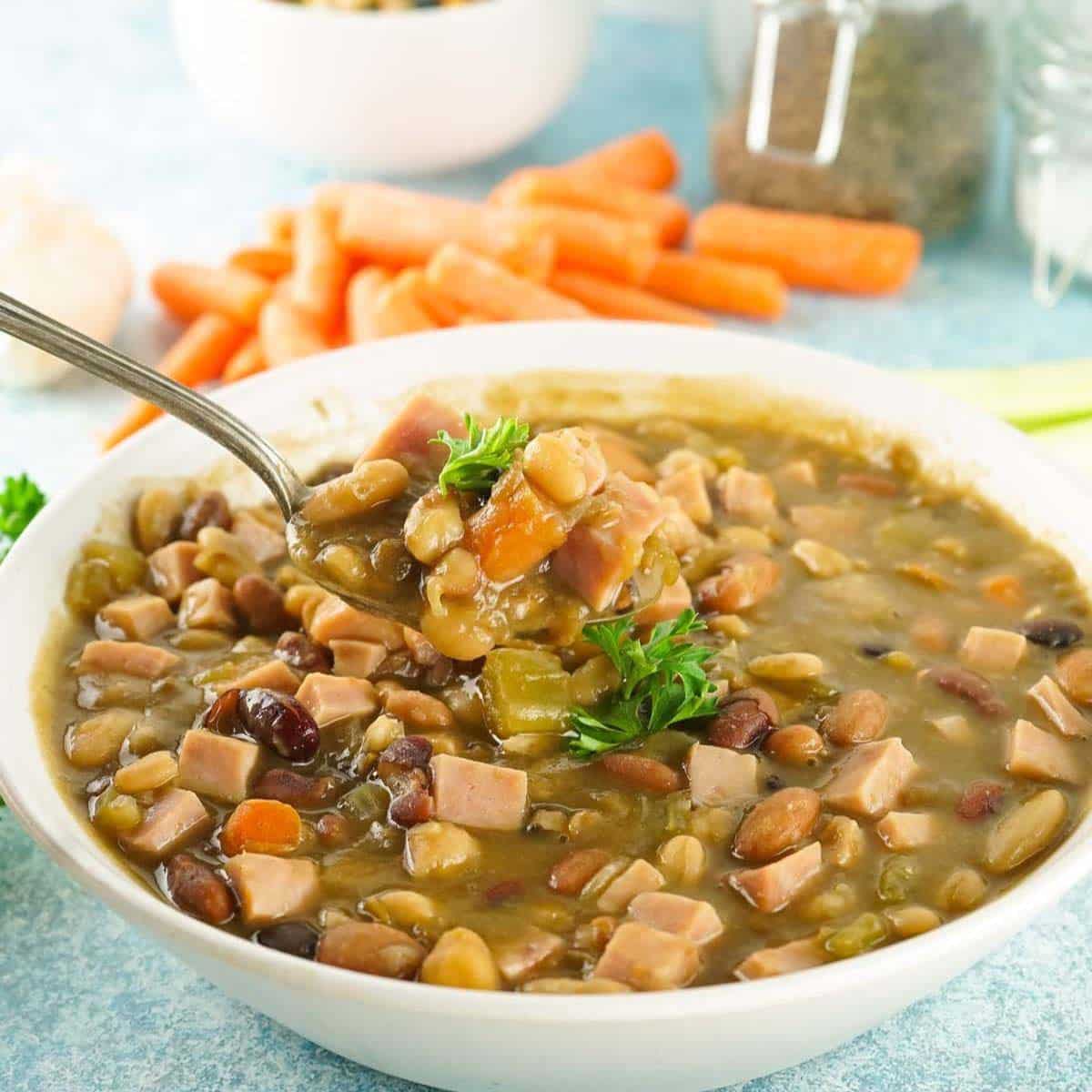 Thumbnail of low calorie bean soup.