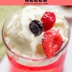 Pinterest pin of low calorie Jello.