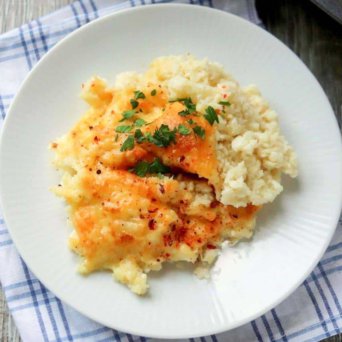 Thumbnail of low calorie mashed cauliflower.