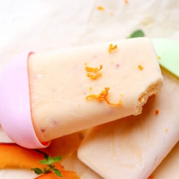 Thumbnail of low calorie peach popsicles.