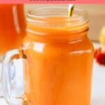 Pinterest pin of low calorie pumpkin smoothie recipe.