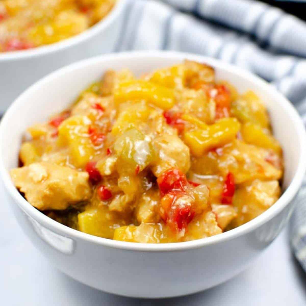 Thumbnail of low calorie sweet and sour chicken.