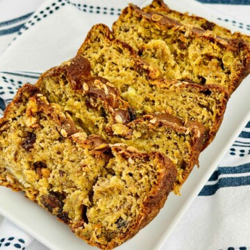 Thumbnail of protein banana bread recipe.