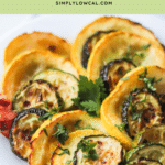 Pinterest pin of air fryer zucchini and squash.