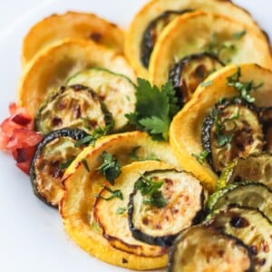 Thumbnail of air fryer zucchini and squash.