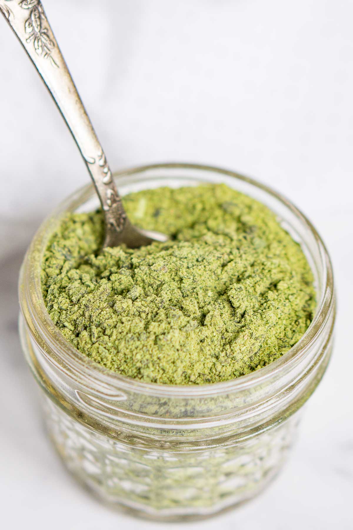 Jar of jalapeno powder seasoning