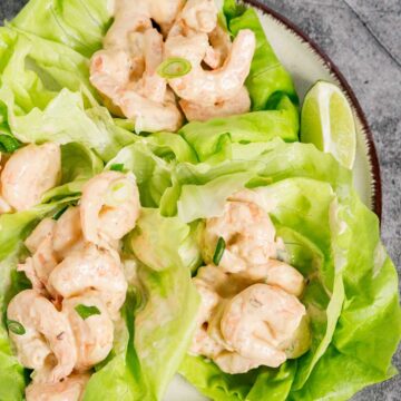 3 bang bang shrimp lettuce wraps